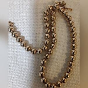 Monet Elegant Goldtone Ball Beaded Necklace